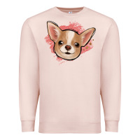 Pale Pink chihuahua pink glitter Premium Sweatshirt - Jasminsmagicworld