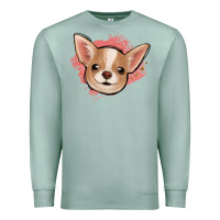 Seafoam chihuahua pink glitter Premium Sweatshirt - Jasminsmagicworld