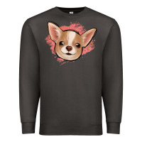 Smoke chihuahua pink glitter Premium Sweatshirt - Jasminsmagicworld