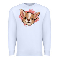 Chihuahua Pink Glitter Premium Sweatshirt | Teevron