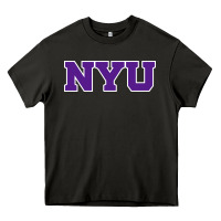 Asphalt new york university nyu Heavy Core Tee - linhVisuals
