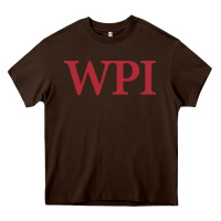 Chocolate Brown worcester polytechnic institute Heavy Core Tee - linhVisuals