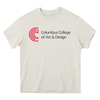 Cream columbus college of art and design Heavy Core Tee - linhVisuals