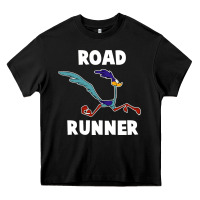 Black Road Runner Beep Beep Heavy Core Tee - linhVisuals