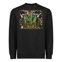 Black aztec cowhide cacti Heavyweight Sweatshirt - RanaPortraitStore