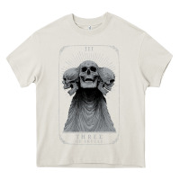 Cream hunt showdown anniversary three of skulls black t shirt Heavy Core Tee - linhVisuals