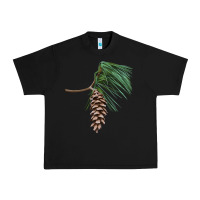 Black white pine cone Urban Heavy Tee - LillyAllenDesigns