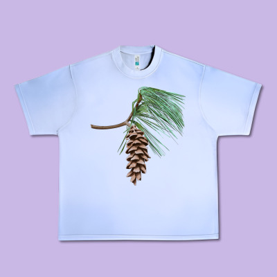 White Pine Cone Urban Heavy Tee Designed By Lillyallendesigns