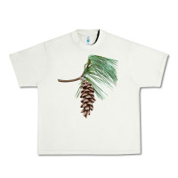 Pistachio white pine cone Urban Heavy Tee - LillyAllenDesigns