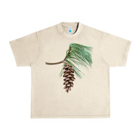 Sandshell white pine cone Urban Heavy Tee - LillyAllenDesigns