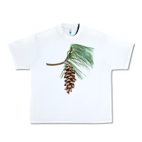 White white pine cone Urban Heavy Tee - LillyAllenDesigns