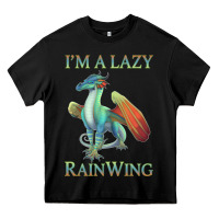 Black Chill Rainwing Dragon Retro Fan Tee Wings of Fire Heavy Core Tee - linhVisuals