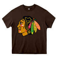 Chocolate Brown the  blackhawks Heavy Core Tee - linhVisuals