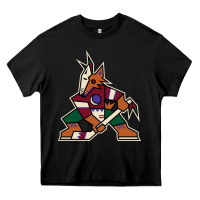 Black the  coyotes Heavy Core Tee - linhVisuals