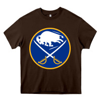 Chocolate Brown the sabres Heavy Core Tee - linhVisuals