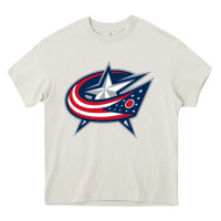 Cream the  blue jackets Heavy Core Tee - linhVisuals