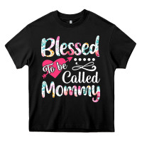Black blessed to be called mommy t  shirt blessed to be called mommy lovely Heavy Core Tee - linhVisuals