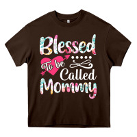 Chocolate Brown blessed to be called mommy t  shirt blessed to be called mommy lovely Heavy Core Tee - linhVisuals
