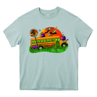 Arona Halloween School Bus Heavy Core Tee - FaDigitalArtStudio