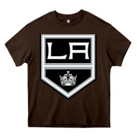 Chocolate Brown the LA kings Heavy Core Tee - linhVisuals