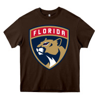 Chocolate Brown the  panthers Heavy Core Tee - linhVisuals