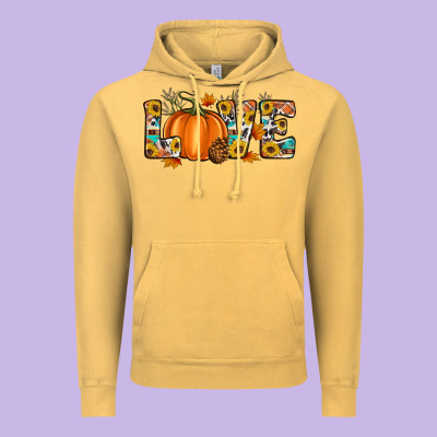 Fall Love Vintage Hoodie Designed By Artiststas