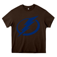 Chocolate Brown the lightning Heavy Core Tee - linhVisuals