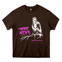 Chocolate Brown the nerve agents Heavy Core Tee - linhVisuals