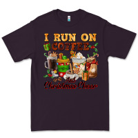 Plum i run on coffee and christmas cheer Premium Tee - FaDigitalArtStudio