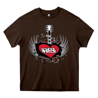 Chocolate Brown the school of rock new vector Heavy Core Tee - linhVisuals