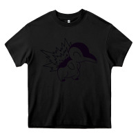 Black cyndaquil Heavy Core Tee - linhVisuals