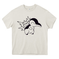 Cream cyndaquil Heavy Core Tee - linhVisuals