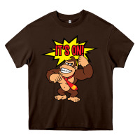 Chocolate Brown donkey kong Heavy Core Tee - linhVisuals
