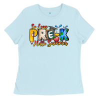 Baby Blue So Long Pre K Hello Summer Ladies Tee - CowhideDigitalArt