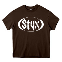 Chocolate Brown styx Heavy Core Tee - linhVisuals
