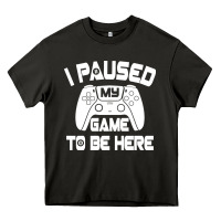 I Paused My Game To Be Here Heavy Core Tee | Teevron