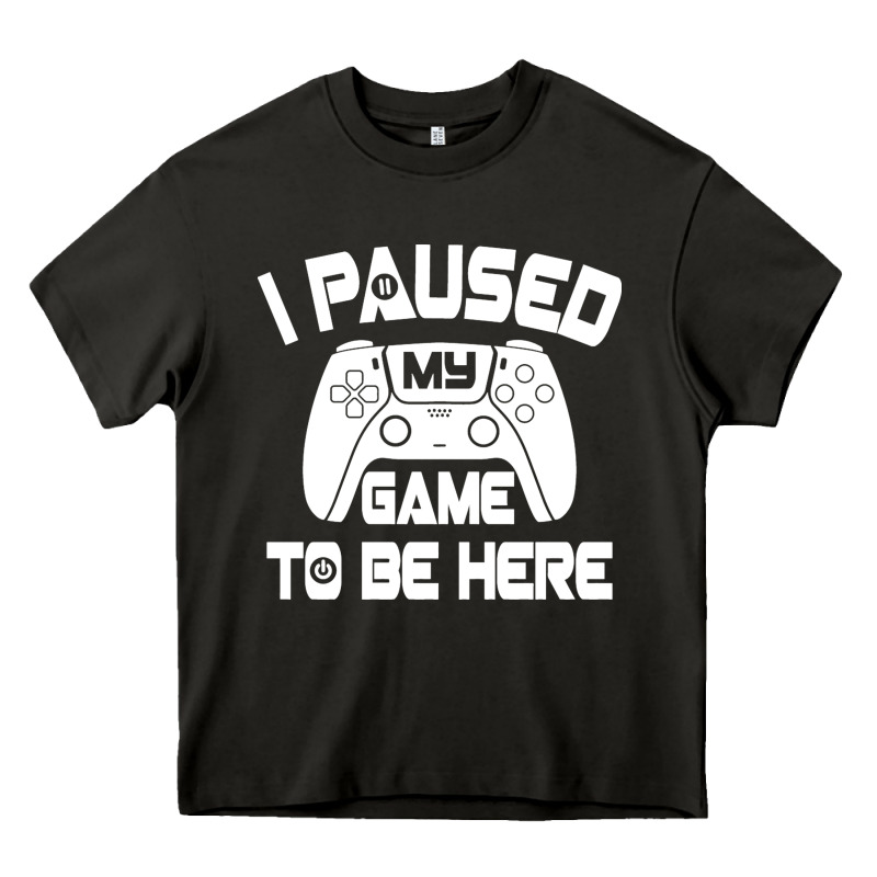 I Paused My Game To Be Here Heavy Core Tee by linhVisuals | Teevron