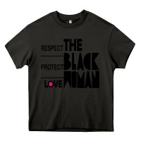 Asphalt respect protect love the black woman Heavy Core Tee - linhVisuals