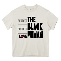 Cream respect protect love the black woman Heavy Core Tee - linhVisuals