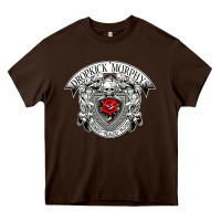 Chocolate Brown dropkick murphy's best of punk Heavy Core Tee - linhVisuals