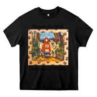 Black restore the wolf defenders of wildlife Heavy Core Tee - linhVisuals