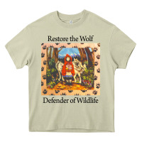 Mossy restore the wolf defenders of wildlife Heavy Core Tee - linhVisuals