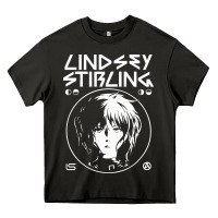 Asphalt lindsey stirling white Heavy Core Tee - linhVisuals