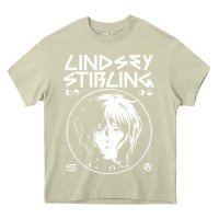 Mossy lindsey stirling white Heavy Core Tee - linhVisuals