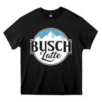 Black premium busch Heavy Core Tee - linhVisuals