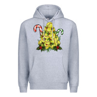 Heather Grey softball christmas tree Premium Hoodie - RanaPortraitStore