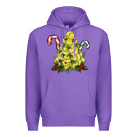 Purple softball christmas tree Premium Hoodie - RanaPortraitStore