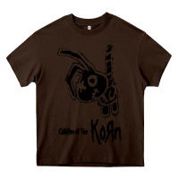 Chocolate Brown k o r n classic Heavy Core Tee - linhVisuals