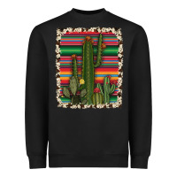Black serape cowhide cacti Heavyweight Sweatshirt - RanaPortraitStore