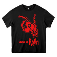 Black k o r n classic Heavy Core Tee - linhVisuals